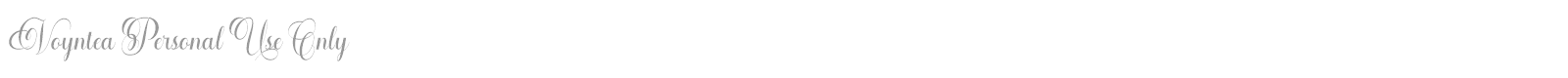 Voyntea font preview